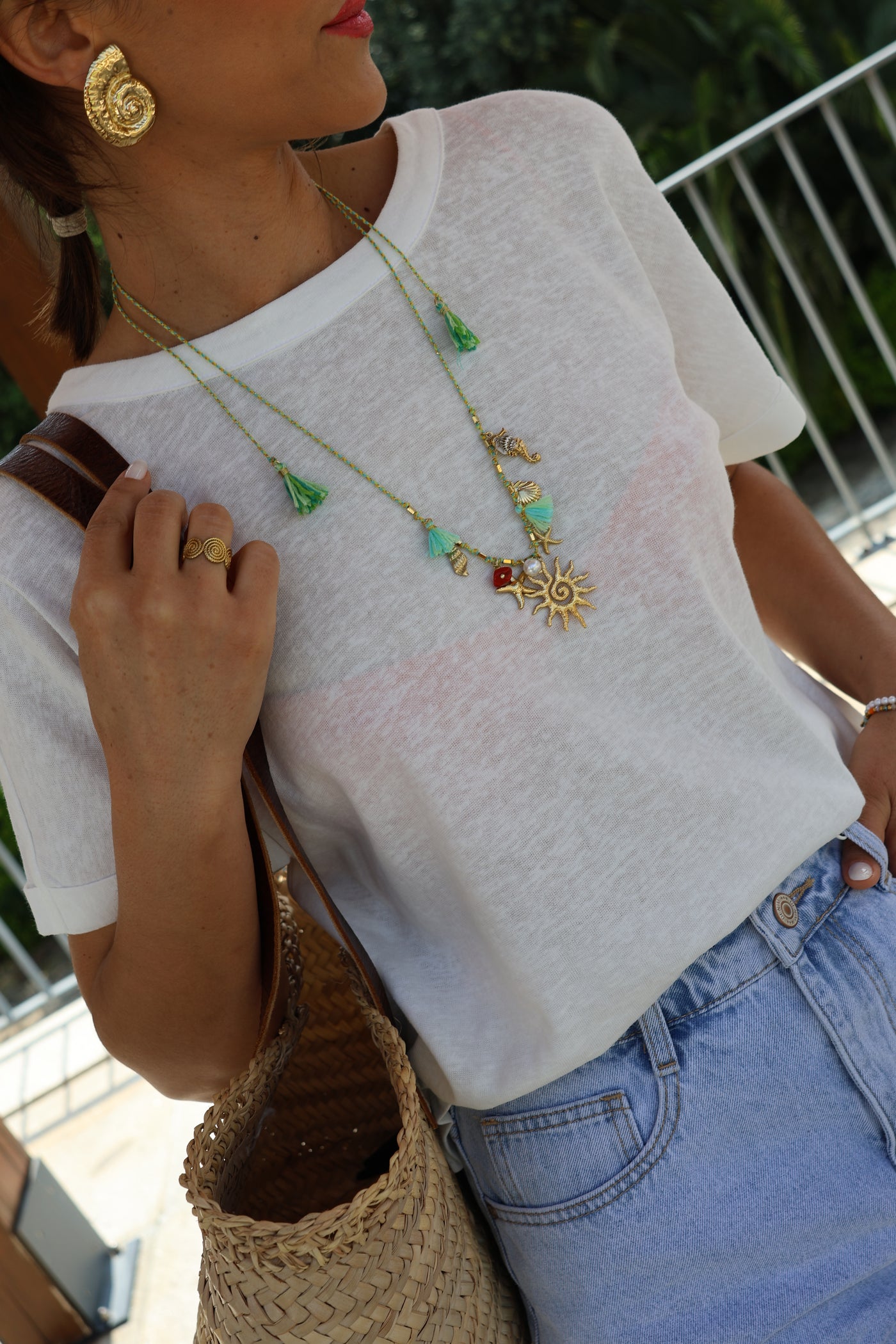 T-shirt branca Amélie