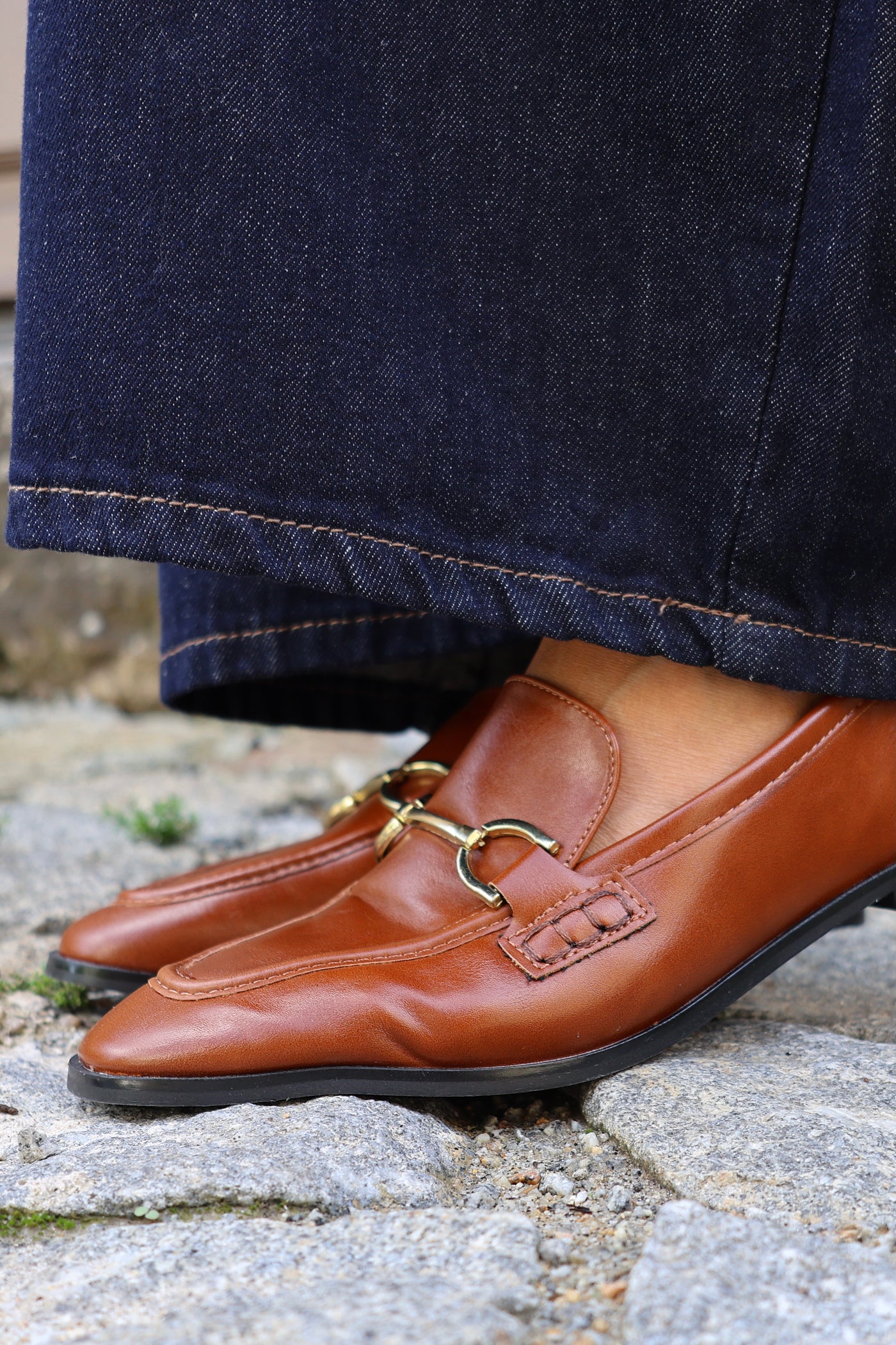 Marie camel moccasin