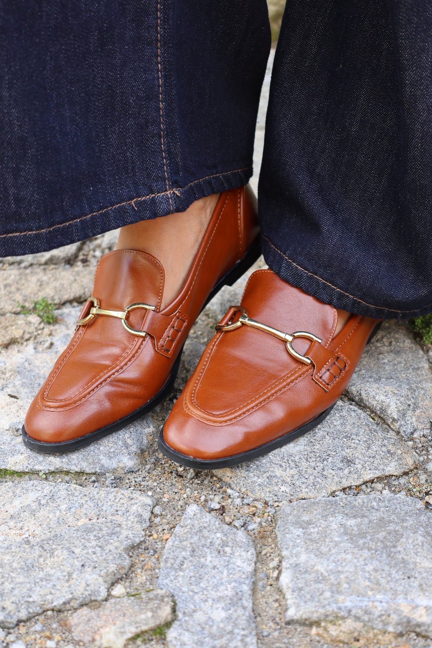 Marie camel moccasin