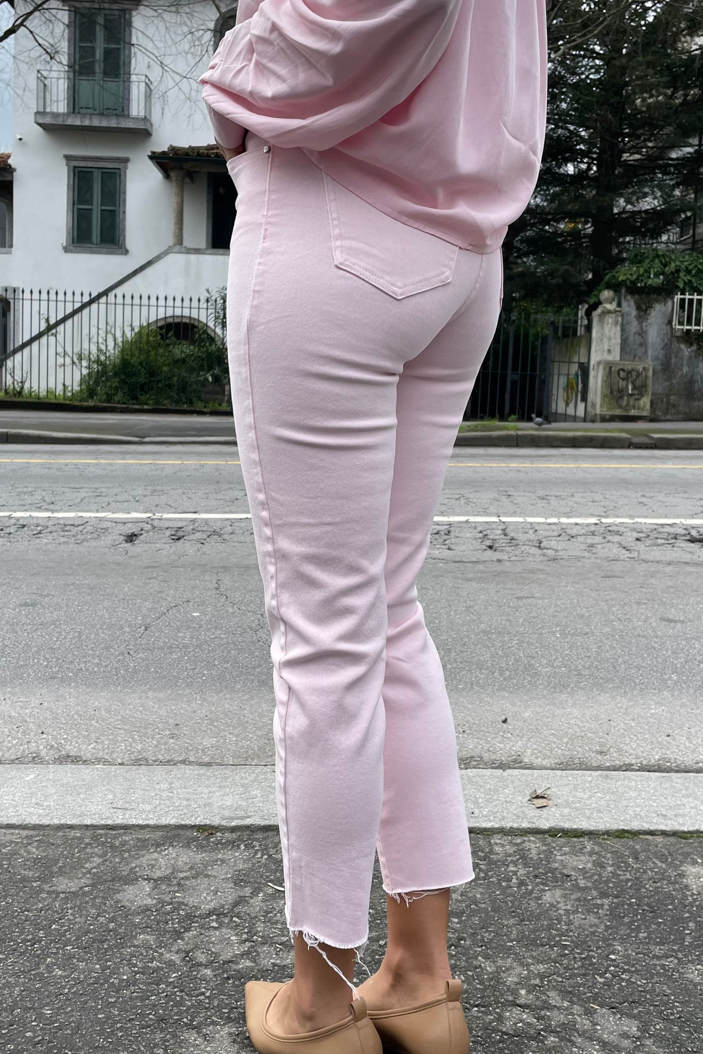 Calça rosa Alícia