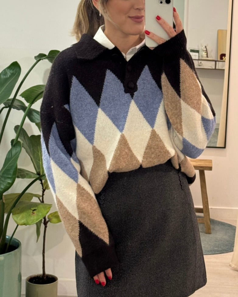 Camisola azul Luísa