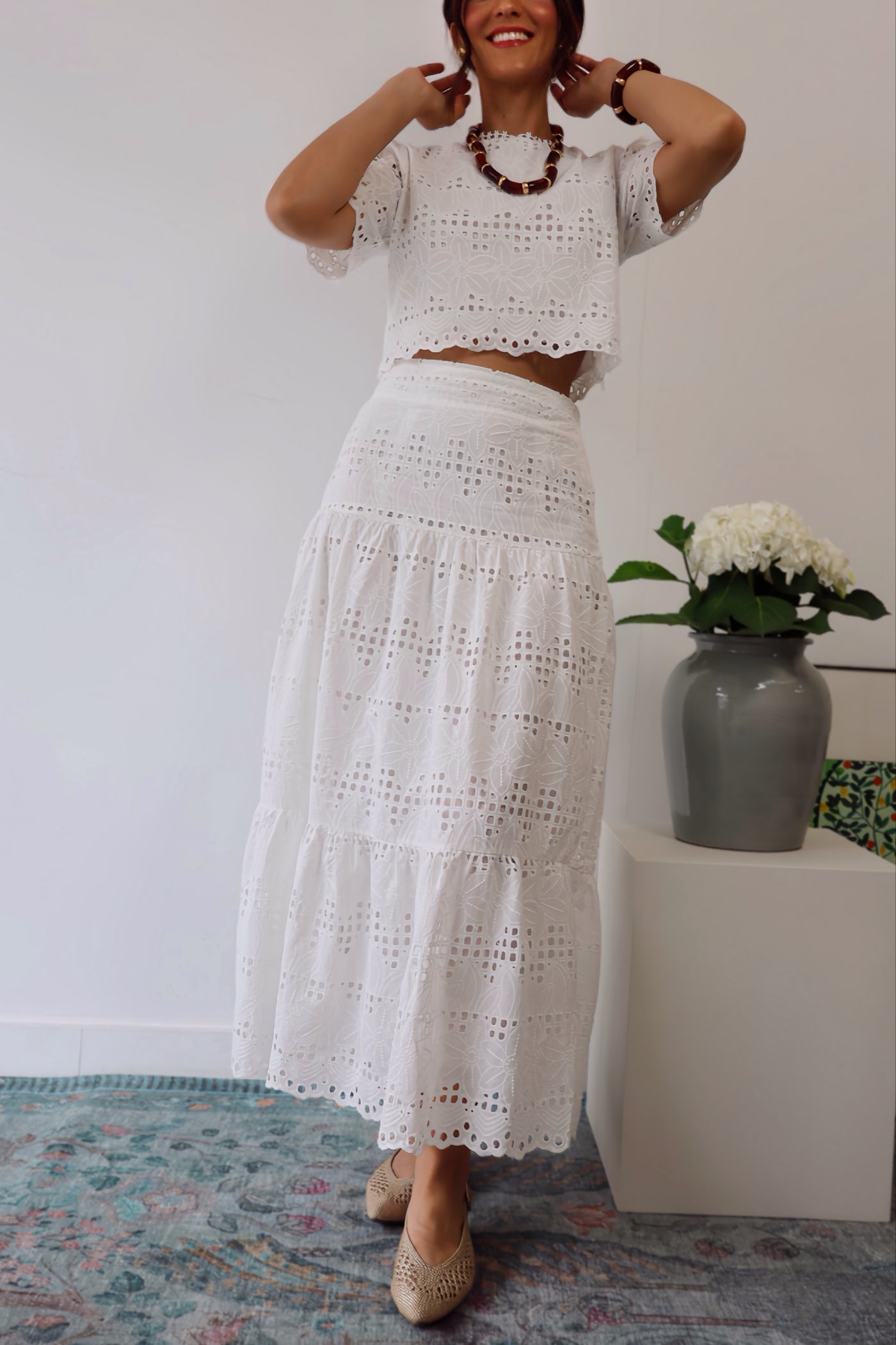 Conjunto branco Florença