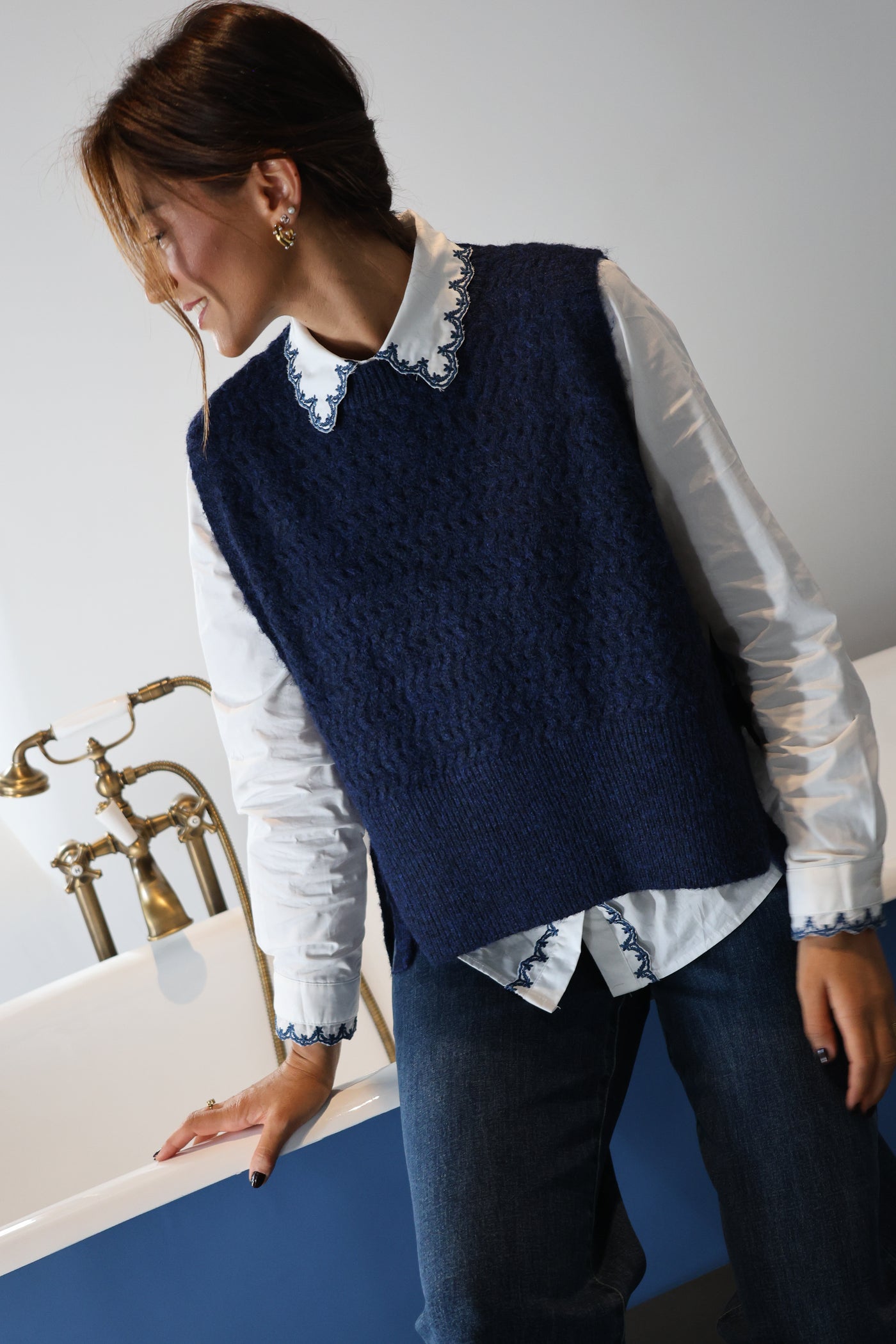 Aline knit vest
