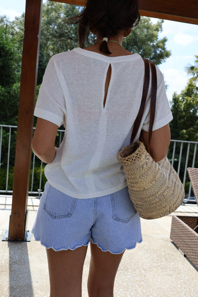 T-shirt branca Amélie