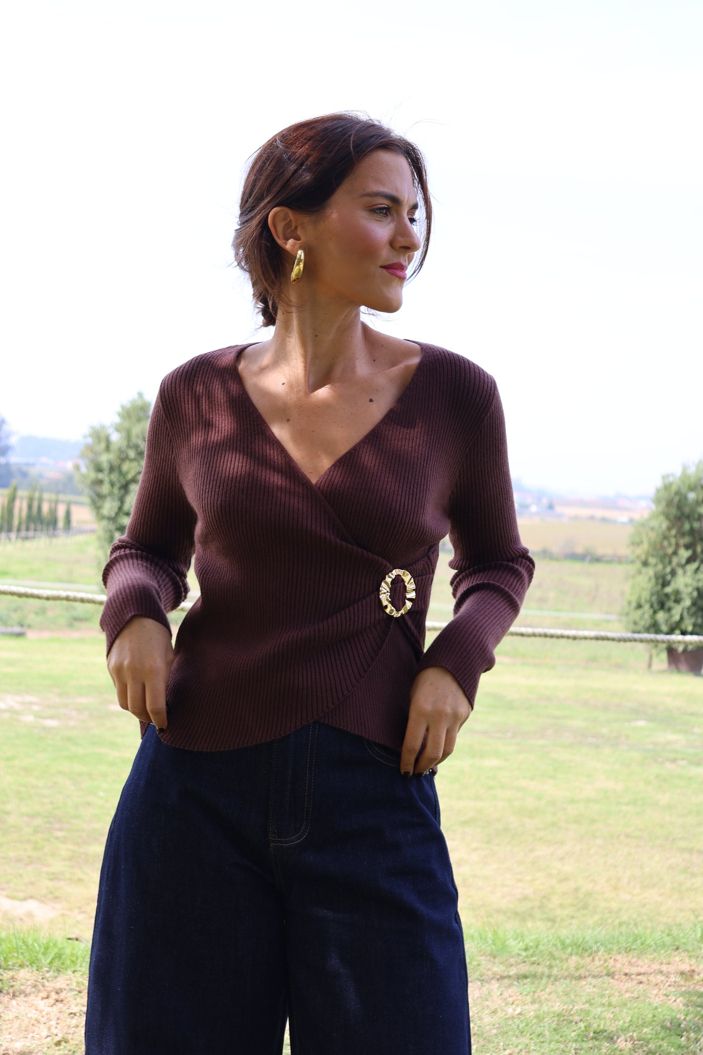 Camisola café Bella