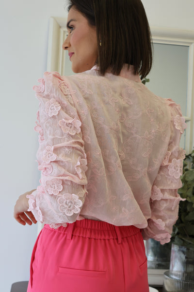 Blusa Rosa Florença