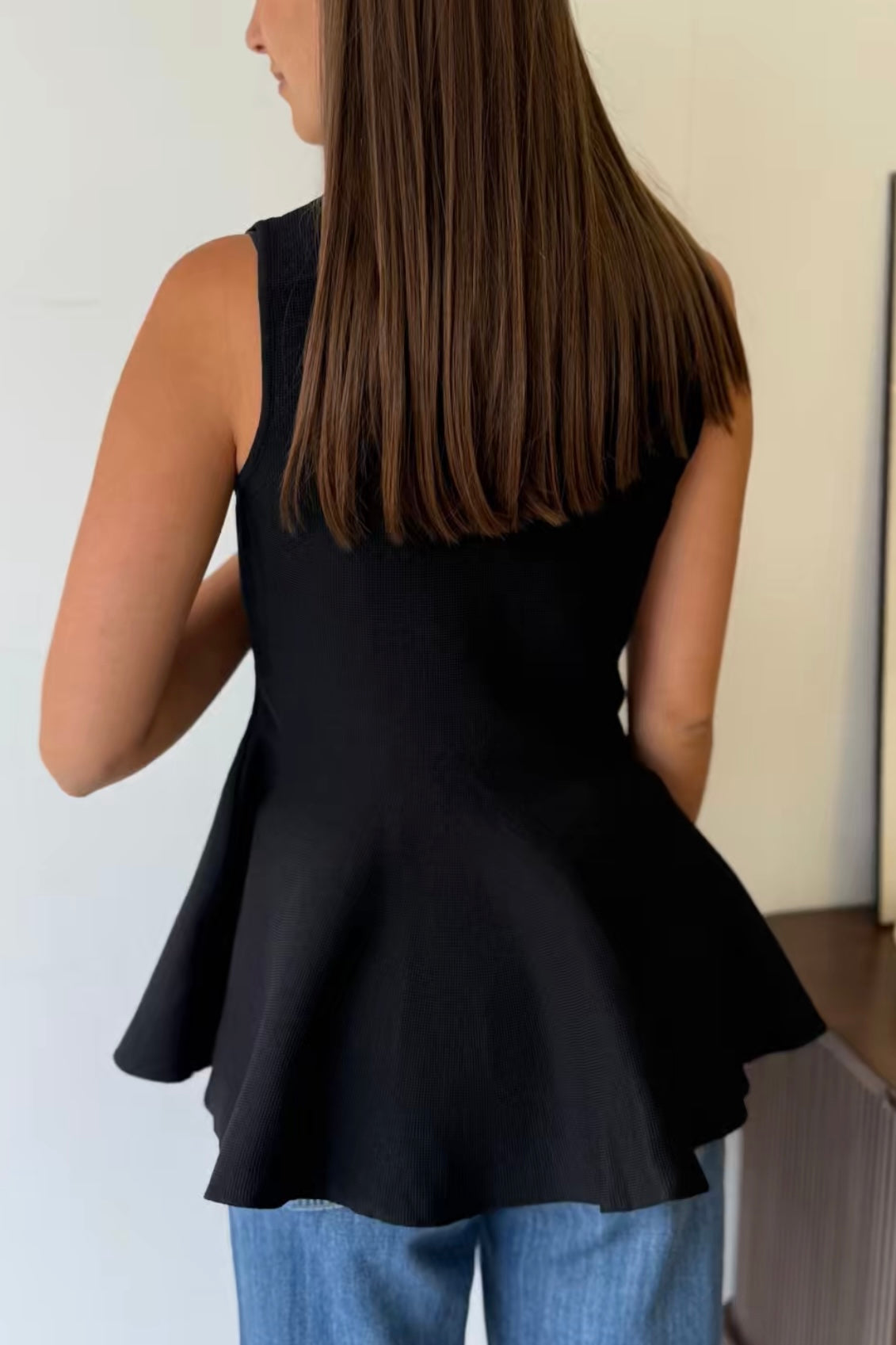 Top preto Lauren