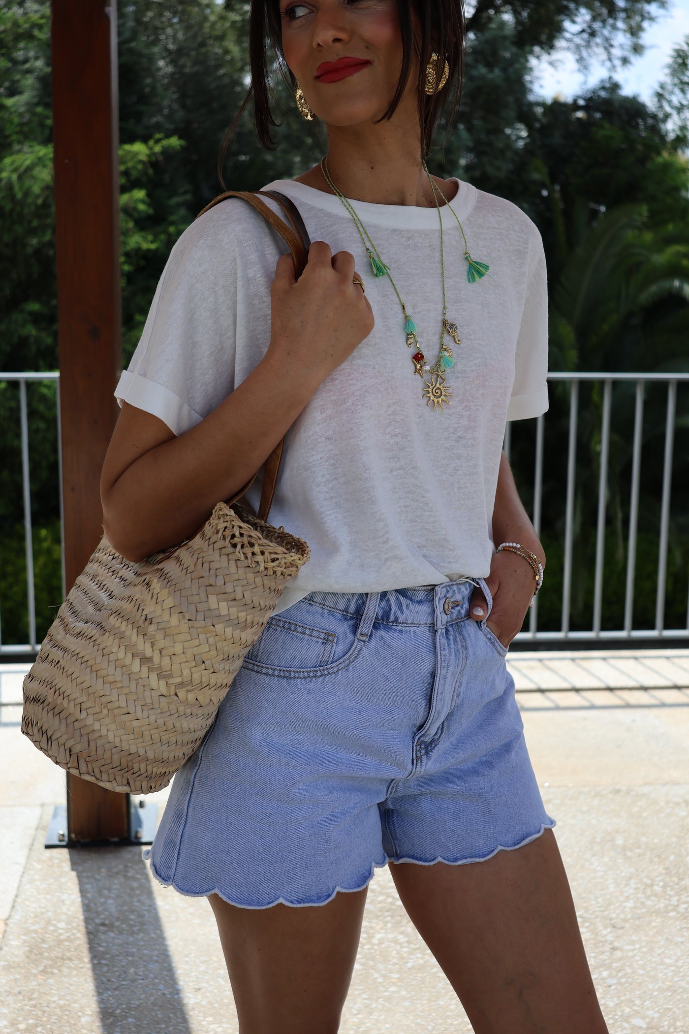 T-shirt branca Amélie