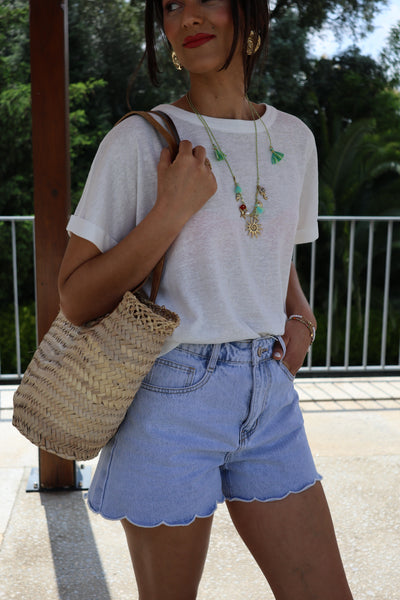 T-shirt branca Amélie