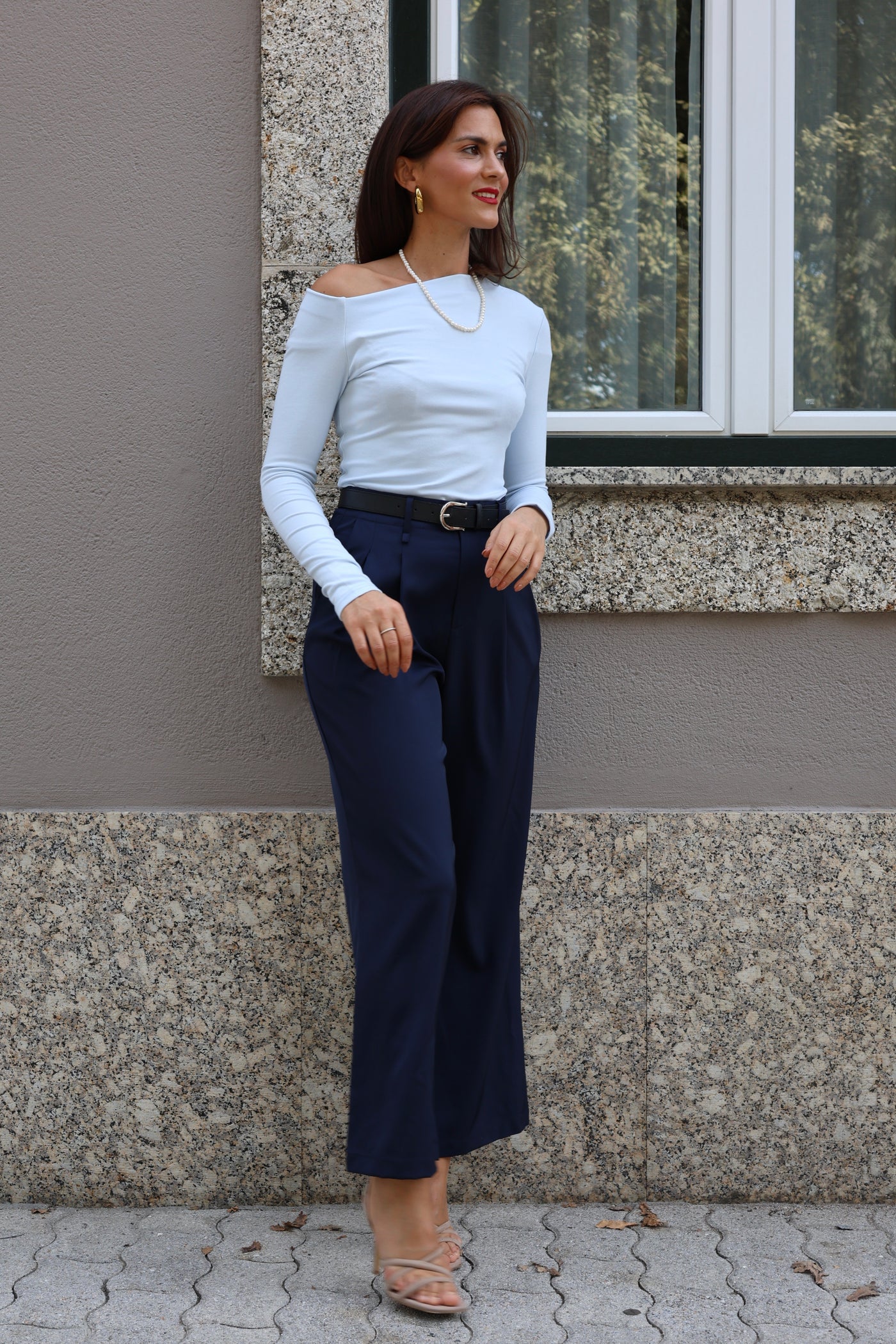 Calça azul Aurora